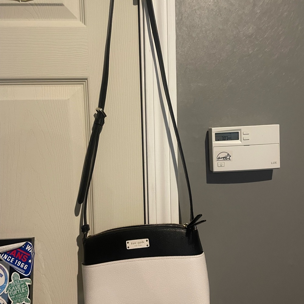 Kate Spade Black and White Crossbody Bag